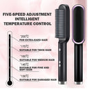 Cepillo Alisador Plancha 🔥Anti quemaduras 5 Niveles 45w🔥