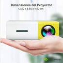 🎥 MINI PROYECTOR LED VIDEO BEAM 600 LÚMENES YG300 HDMI USB AV
