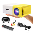 🎥 MINI PROYECTOR LED VIDEO BEAM 600 LÚMENES YG300 HDMI USB AV