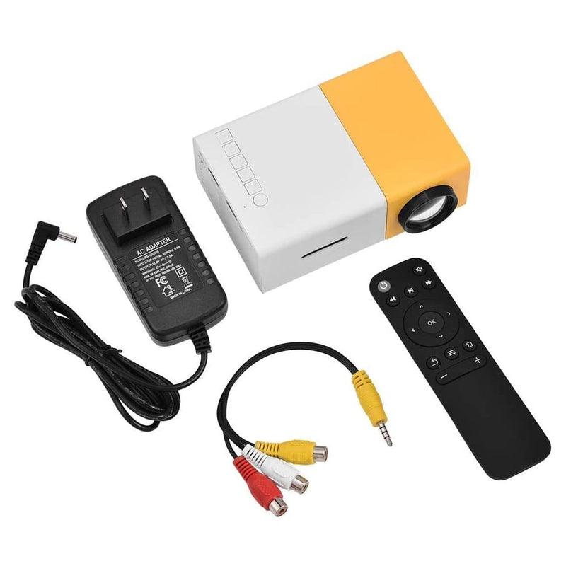 🎥 MINI PROYECTOR LED VIDEO BEAM 600 LÚMENES YG300 HDMI USB AV