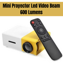 🎥 MINI PROYECTOR LED VIDEO BEAM 600 LÚMENES YG300 HDMI USB AV
