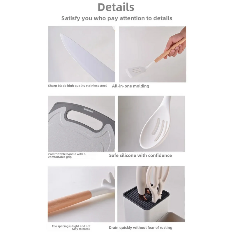 Set 19 Utensilios De Cocina