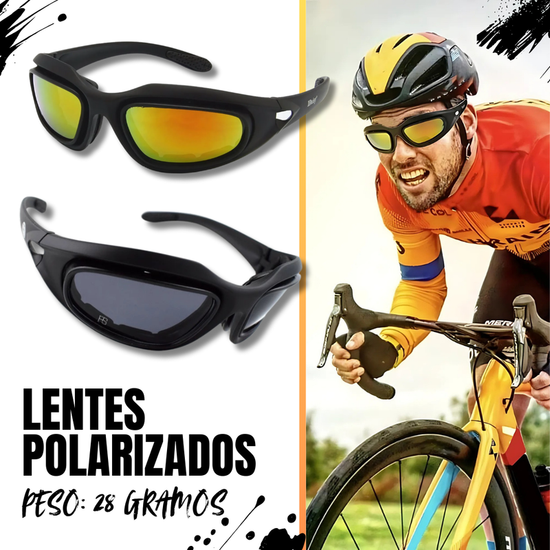 GAFAS DE SOL POLARIZADAS PARA MOTO Y BICICLETA 🏍️🚴‍♂️😎