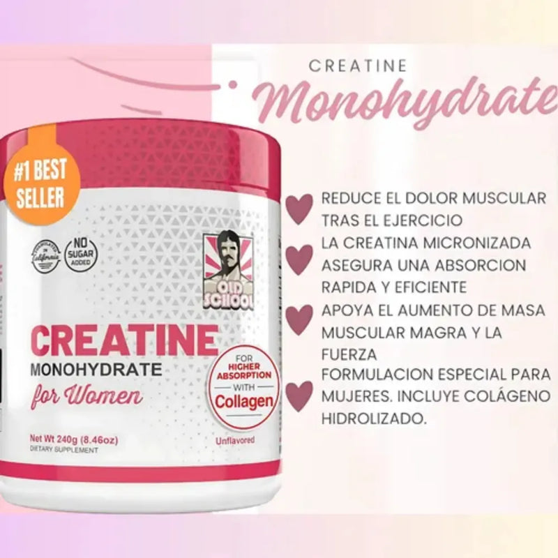 Creatina para mujeres con colageno y aminoacidos