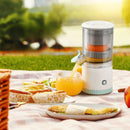 🟠 Exprimidor Eléctrico Portátil Recargable – ¡Haz jugo donde quieras!