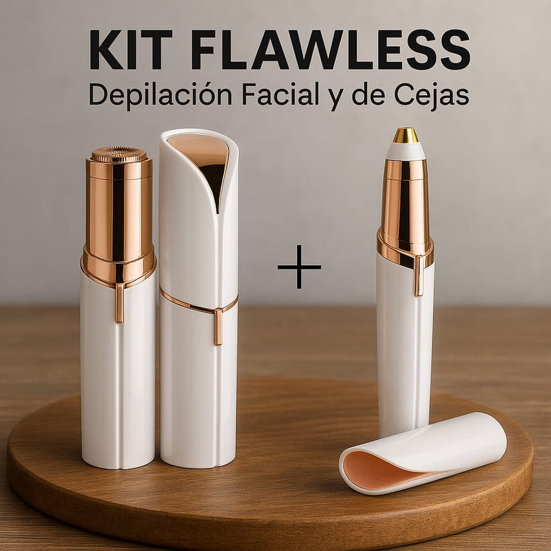 Flawless Kit Cejas Facial Recargable