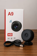 📹 Mini Cámara de Seguridad A9 WiFi HD 1080p – ¡Discreta, Potente y Portátil!