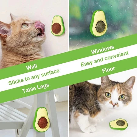 🥑 Juguete Interactivo de Catnip en Forma de Aguacate para Gatos – Diversión y Bienestar en Uno