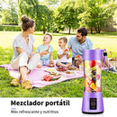 Mini Licuadora Portátil Recargable 380ml – ¡Batidos al instante donde estés! 🥤💪