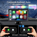 CAR PRO - CarPlay Inalámbrico y Cableado 7” – Pantalla HD para Android + Apple