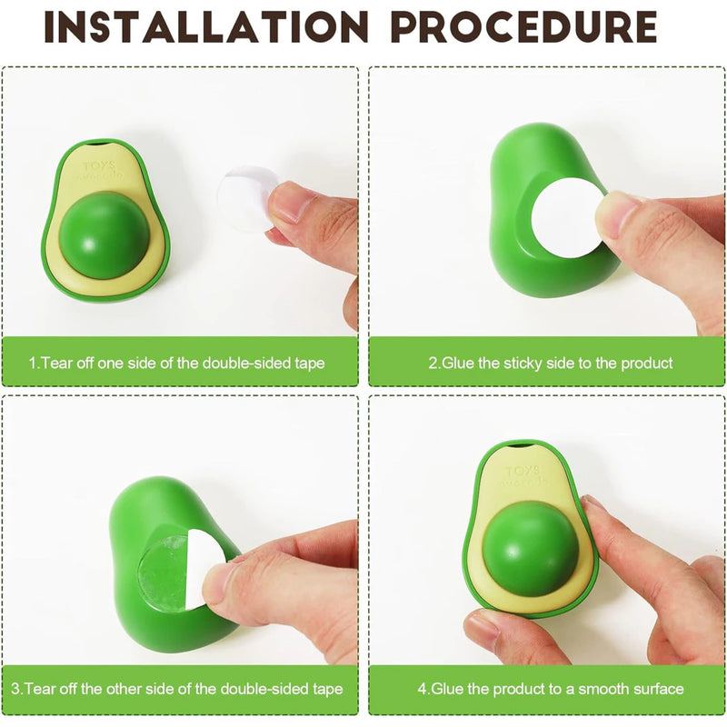 🥑 Juguete Interactivo de Catnip en Forma de Aguacate para Gatos – Diversión y Bienestar en Uno